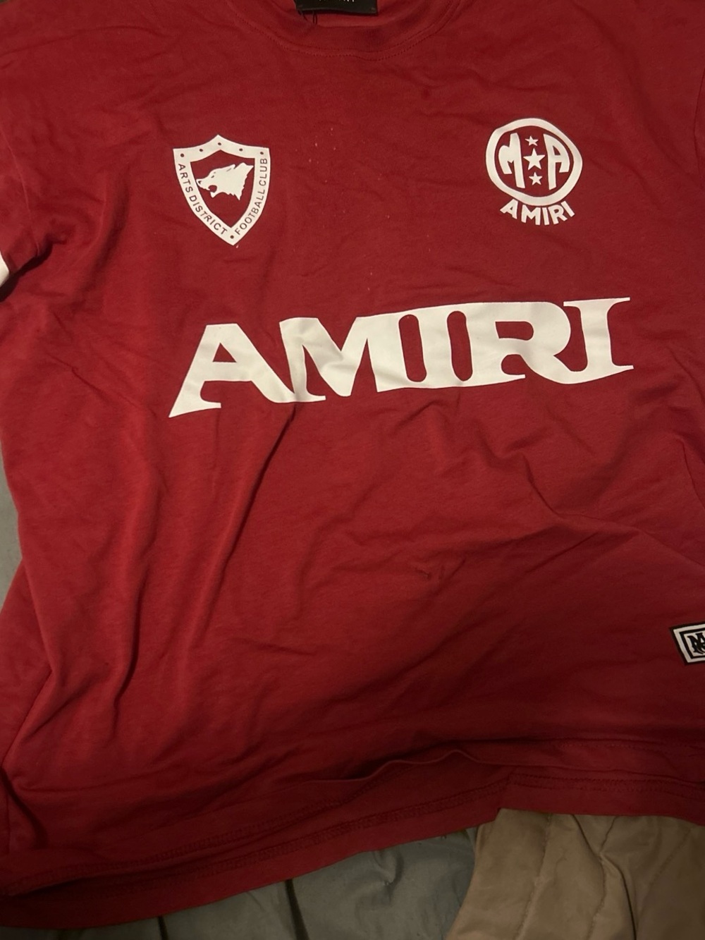 AMIRI Red Logo Graphic Tee